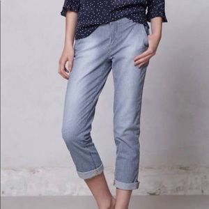 Anthropologie Pilcro Railroad Stripe Hyphen Chino